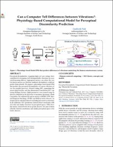 Can a Computer Tell Differences between Vibrations?: Physiology-Based Computational Model for Perceptual Dissimilarity Prediction