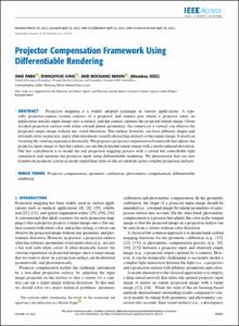 Projector Compensation Framework Using Differentiable Rendering