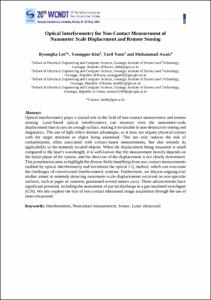 Optical Interferometry for Non-Contact Measurement of  Nanometer Scale Displacement and Remote Sensing