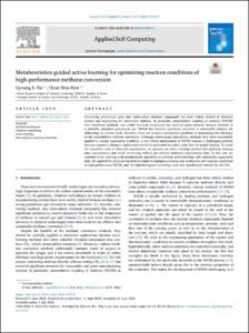 Metaheuristics-guided active learning for optimizing reaction conditions of high-performance methane conversion
