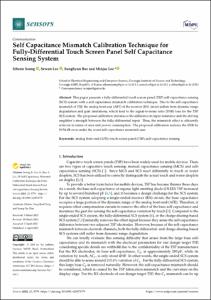 Self Capacitance Mismatch Calibration Technique for Fully-Differential Touch Screen Panel Self Capacitance Sensing System