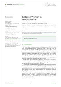 Editorial: Women in neurorobotics