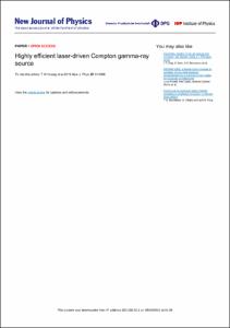 Highly efficient laser-driven Compton gamma-ray source