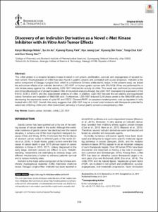Discovery of an Indirubin Derivative as a Novel c-Met Kinase Inhibitor with in vitro Anti-Tumor Effects