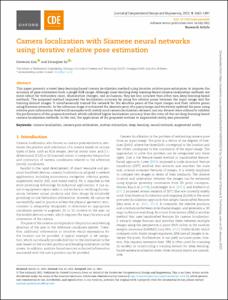 Camera localization with Siamese neural networks using iterative relative pose estimation