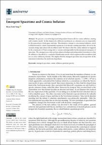 Emergent Spacetime and Cosmic Inflation