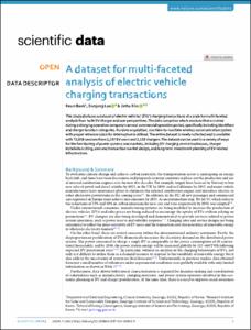 A dataset for multi-faceted analysis of electric vehicle charging transactions