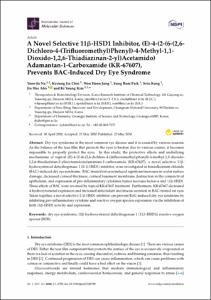 A novel selective 11β-hsd1 inhibitor, (E)-4-(2-(6-(2,6dichloro-4-(trifluoromethyl)phenyl)-4-methyl-1,1-dioxido-1,2,6-thiadiazinan-2-yl)acetamido) adamantan-1-carboxamide (kr-67607), prevents bac-induced dry eye syndrome