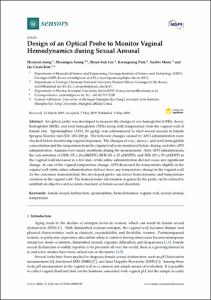 Design of an Optical Probe to Monitor Vaginal Hemodynamics during Sexual Arousal