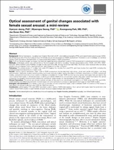 Optical assessment of genital changes associated with female sexual arousal: a mini-review
