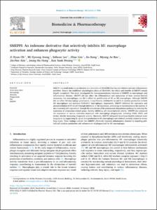 SMEPPI: An indenone derivative that selectively inhibits M1 macrophage activation and enhances phagocytic activity
