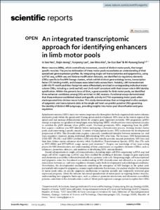 An integrated transcriptomic approach for identifying enhancers in limb motor pools