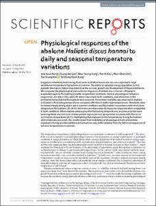 Physiological responses of the abalone Haliotis discus hannai to daily and seasonal temperature variations