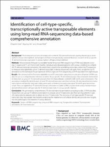 Identification of cell-type-specific, transcriptionally active transposable elements using long-read RNA-sequencing data-based comprehensive annotation