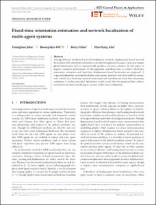 Fixed-time orientation estimation and network localisation of multi-agent systems