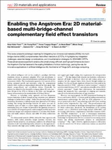 Enabling the Angstrom Era: 2D Material-Based Multi-Bridge-Channel Complementary Field Effect Transistors