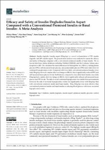 Efficacy and Safety of Insulin Degludec/Insulin Aspart Compared with a Conventional Premixed Insulin or Basal Insulin: A Meta-Analysis