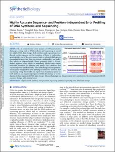 Highly Accurate Sequence- and Position-Independent Error Profiling of DNA Synthesis and Sequencing