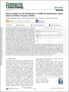Recent Update on UV Disinfection to Fulfill the Disinfection Credit Value for Enteric Viruses in Water