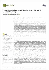 Communication Cost Reduction with Partial Structure in Federated Learning