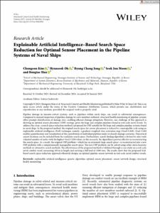 Explainable Artificial Intelligence–Based Search Space Reduction for Optimal Sensor Placement in the Pipeline Systems of Naval Ships