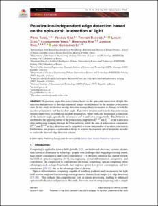 Polarization-independent edge detection based on the spin–orbit interaction of light