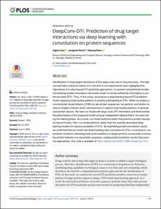 DeepConv-DTI: Prediction of drug-target interactions via deep learning with convolution on protein sequences