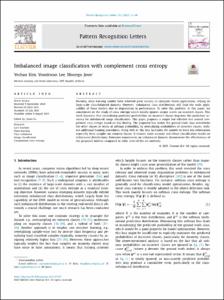 Imbalanced image classification with complement cross entropy