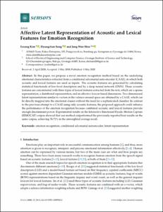 Affective latent representation of acoustic and lexical features for emotion recognition