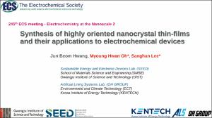 Synthesis of highly oriented nanocrystal thin-films and their applications to electrochemical devices