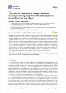 The Effect of a Renewable Energy Certificate Incentive on Mitigating Wind Power Fluctuations: A Case Study of Jeju Island