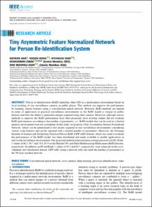 Tiny Asymmetric Feature Normalized Network for Person Re-Identification System