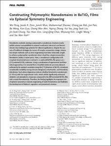 Constructing Polymorphic Nanodomains in BaTiO3 Films via Epitaxial Symmetry Engineering