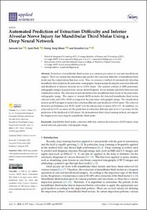 Automated Prediction of Extraction Difficulty and Inferior Alveolar Nerve Injury for Mandibular Third Molar Using a Deep Neural Network