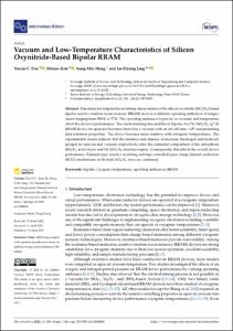 Vacuum and Low-Temperature Characteristics of Silicon Oxynitride-Based Bipolar RRAM