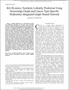 KG-SLomics: Synthetic Lethality Prediction Using Knowledge Graph and Cancer Type-Specific Multiomics Integrated Graph Neural Network