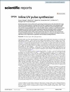 Inline UV pulse synthesizer