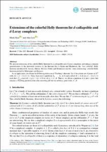 Extensions of the colorful Helly theorem for d-collapsible and d-Leray complexes