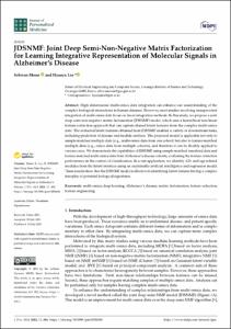 JDSNMF: Joint Deep Semi-Non-Negative Matrix Factorization for Learning Integrative Representation of Molecular Signals in Alzheimer's Disease
