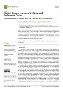 Multiple Instance Learning with Differential Evolutionary Pooling