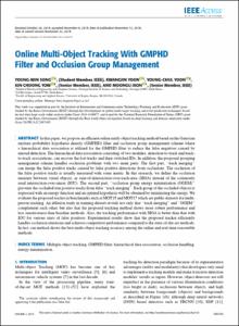 Online Multi-Object Tracking with GMPHD Filter and Occlusion Group Management