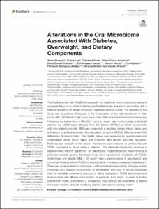 Alterations in the Oral Microbiome Associated With Diabetes, Overweight, and Dietary Components