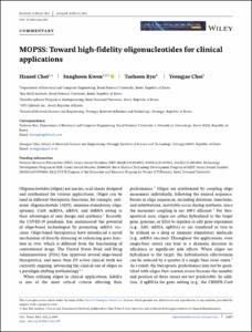 MOPSS: Toward high-fidelity oligonucleotides for clinical applications