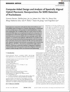 Computer‐Aided Design and Analysis of Spectrally Aligned Hybrid Plasmonic Nanojunctions for SERS Detection of Nucleobases