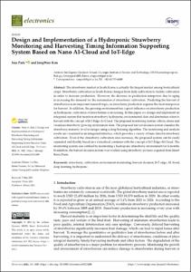 Design and Implementation of a Hydroponic Strawberry Monitoring and Harvesting Timing Information Supporting System Based on Nano AI-Cloud and IoT-Edge